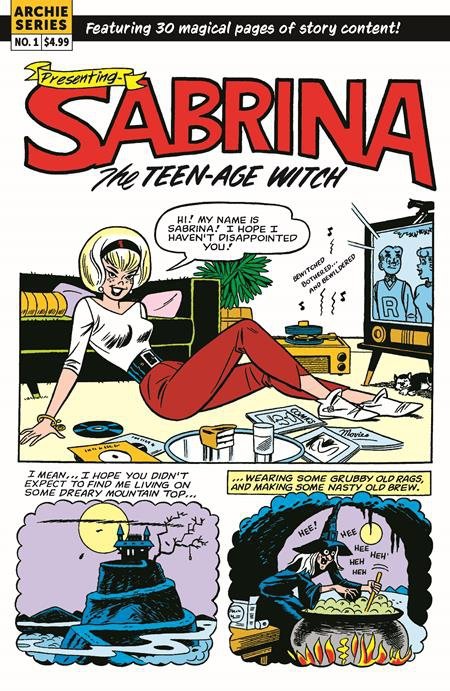 SABRINA THE TEENAGE WITCH MAGIC UNLEASHED CVR B DAN DECARLO RETRO ART VAR [76281672226100121]