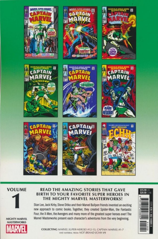 MIGHTY MARVEL MASTERWORKS CAPTAIN MARVEL THE COMING OF CAPTAIN MARVEL TP [STANDARD] [9781302948894]