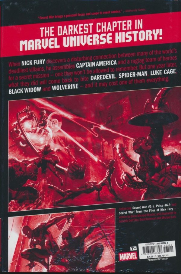SECRET WAR BY BRIAN MICHAEL BENDIS OMNIBUS HC [STANDARD] [9781302963828] **OFERTA SPECJALNA**