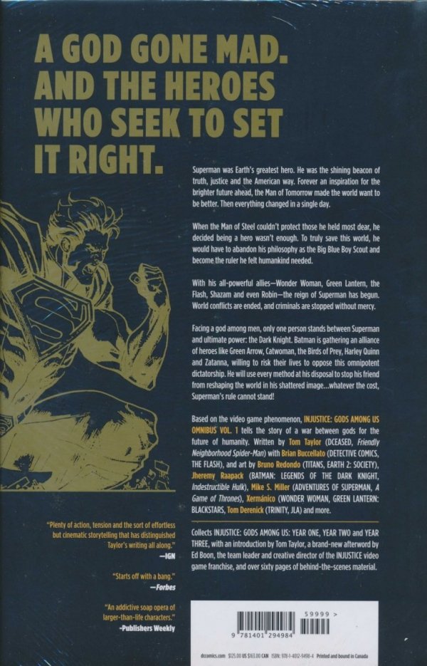 INJUSTICE GODS AMONG US OMNIBUS VOL 01 HC [9781401294984] **promocja TOMY**
