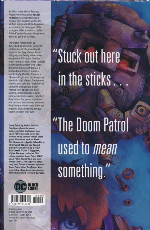 DOOM PATROL BY RACHEL POLLACK OMNIBUS HC [9781779515346] **promocja TOMY**