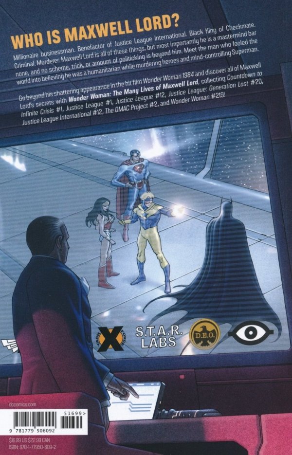 WONDER WOMAN THE MANY LIVES OF MAXWELL LORD TP [9781779506092]