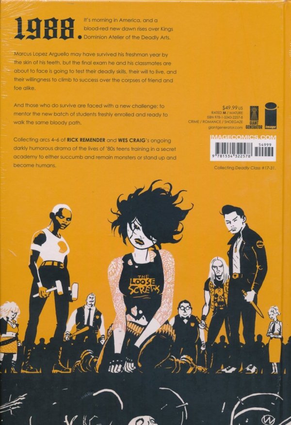 DEADLY CLASS DELUXE EDITION VOL 02 THE FUNERAL PARTY HC [9781534322578] **promocja TOMY**