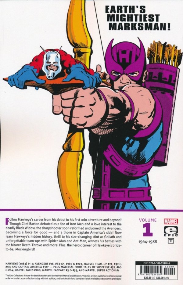 HAWKEYE EPIC COLLECTION THE AVENGING ARCHER TP [9781302934484]