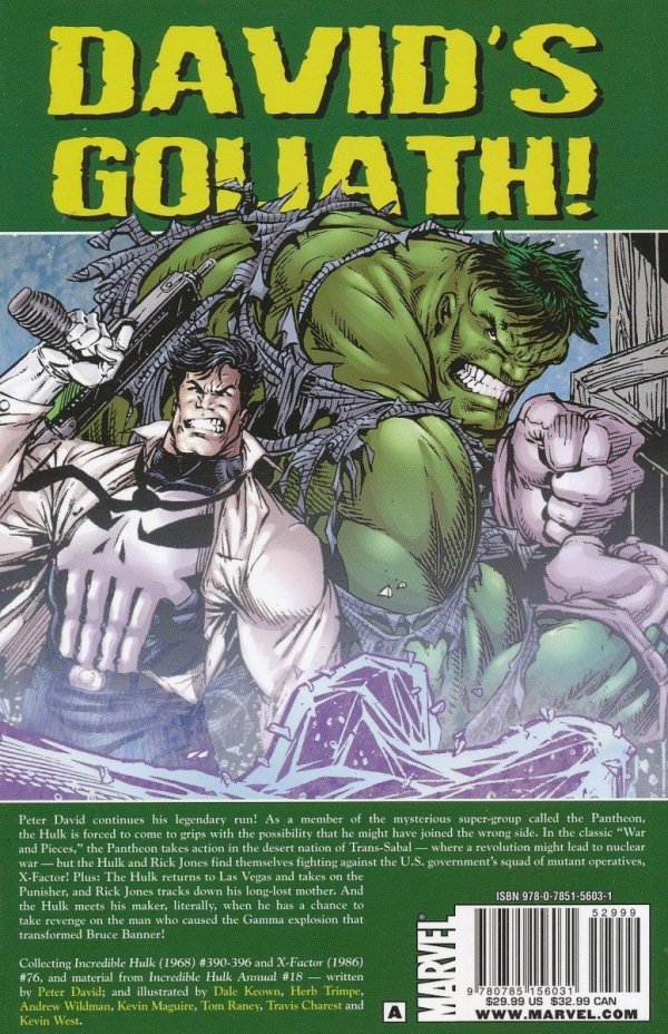 HULK VISIONARIES PETER DAVID VOL 08 TP [9780785156031] **promocja TOMY**