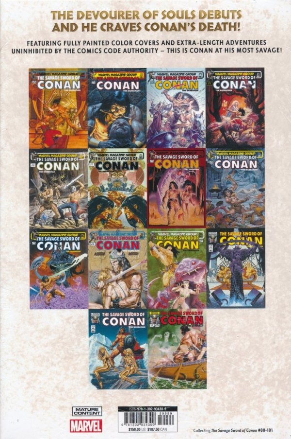 SAVAGE SWORD OF CONAN THE ORIGINAL MARVEL YEARS OMNIBUS VOL 07 HC [STANDARD] [9781302934309] **OFERTA SPECJALNA**