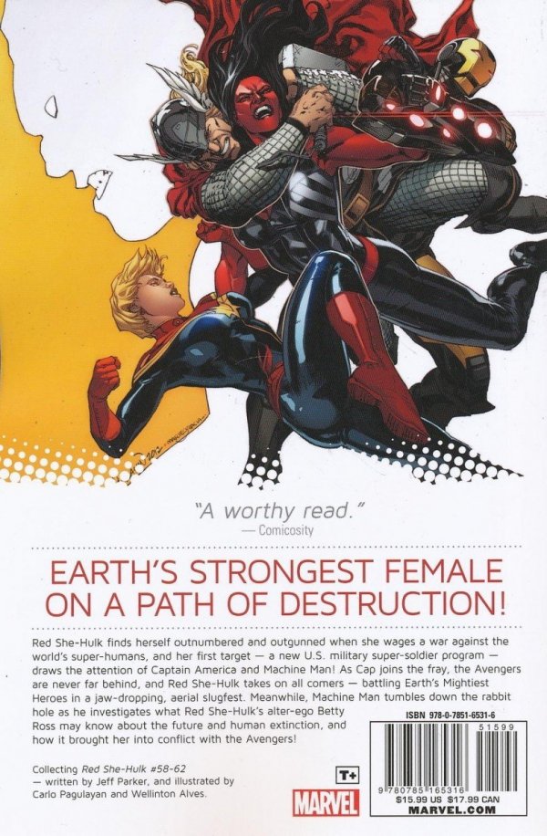RED SHE-HULK VOL 01 HELL HATH NO FURY TP [9780785165316] **OFERTA SPECJALNA**