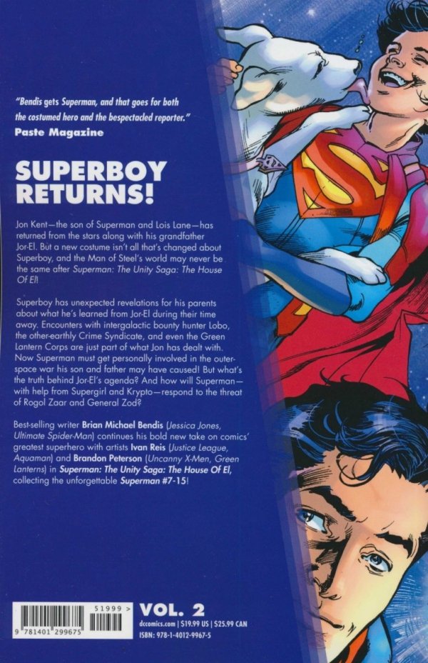 SUPERMAN VOL 02 THE UNITY SAGA THE HOUSE OF EL TP [9781401299675]