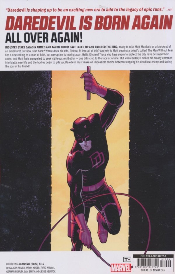DAREDEVIL VOL 01 HELL BREAKS LOOSE TP [9781302947729]