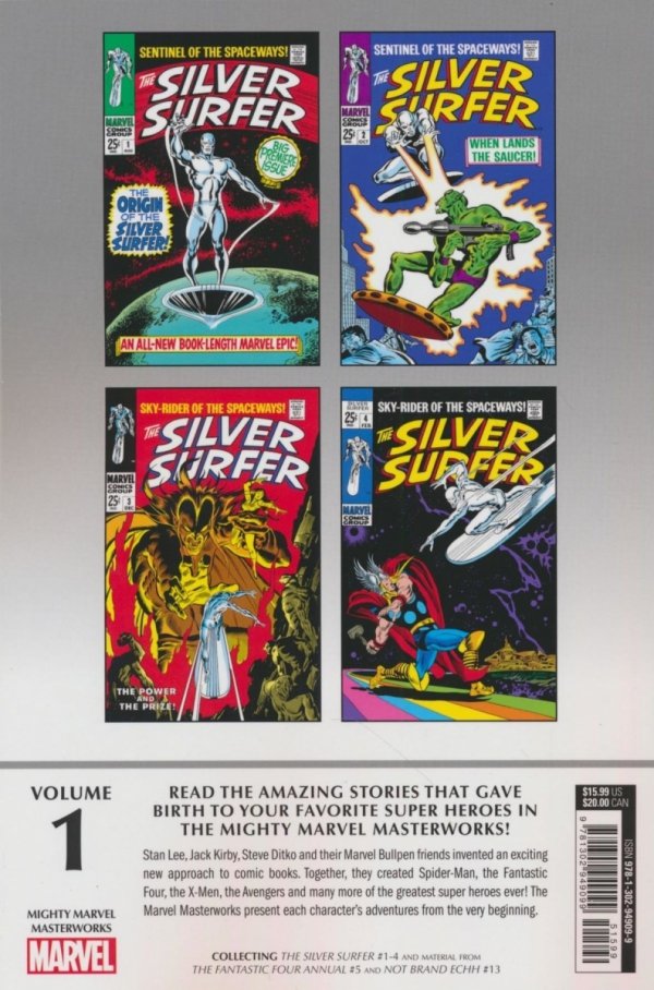 MIGHTY MARVEL MASTERWORKS THE SILVER SURFER THE SENTINEL OF THE SPACEWAYS TP [STANDARD] [9781302949099]