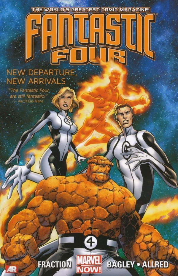 FANTASTIC FOUR VOL 01 NEW DEPARTURE NEW ARRIVALS TP [9780785166597] **promocja TOMY**