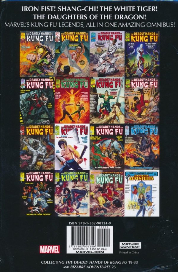 DEADLY HANDS OF KUNG FU OMNIBUS VOL 02 HC [STANDARD] [9781302901349] **promocja TOMY**
