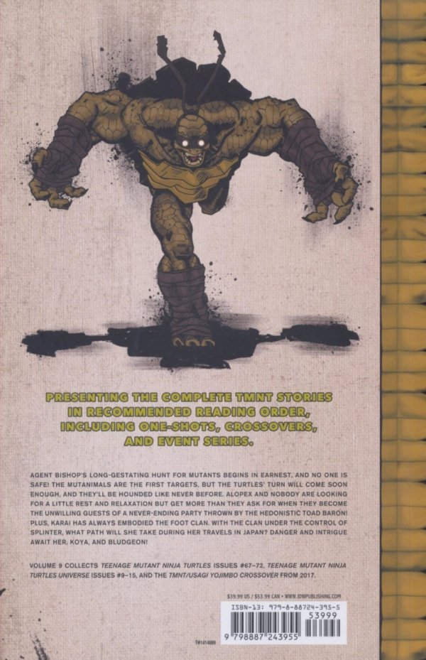 TEENAGE MUTANT NINJA TURTLES THE IDW COLLECTION VOL 09 TP [9798887243955]