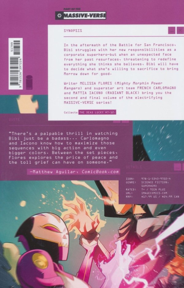 DEAD LUCKY VOL 02 WE DIDNT START THE FIRE TP [9781534397224]
