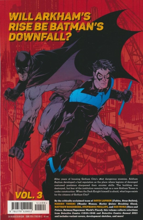 BATMAN DETECTIVE COMICS VOL 03 ARKHAM RISING TP [9781779520012]