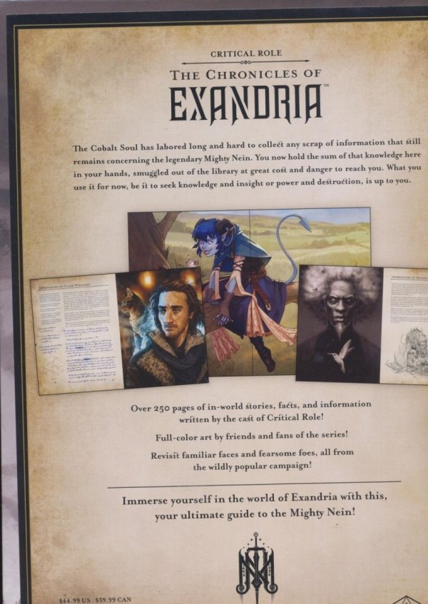 CRITICAL ROLE THE CHRONICLES OF EXANDRIA THE MIGHTY NEIN VOL 01 HC [9781506713847]
