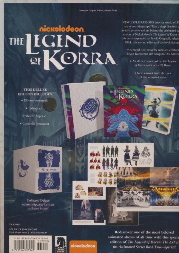LEGEND OF KORRA THE ART OF THE ANIMATED SERIES VOL 02 SPIRITS DELUXE EDITION HC [9781506721941]