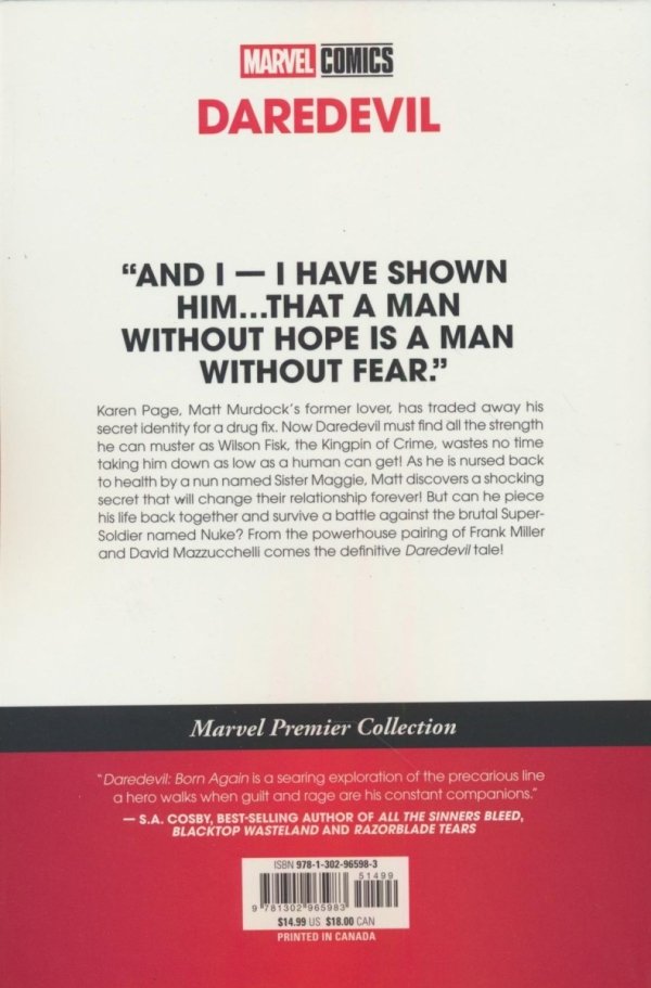 DAREDEVIL BORN AGAIN MARVEL PREMIER COLLECTION TP [9781302965983] **OFERTA SPECJALNA**