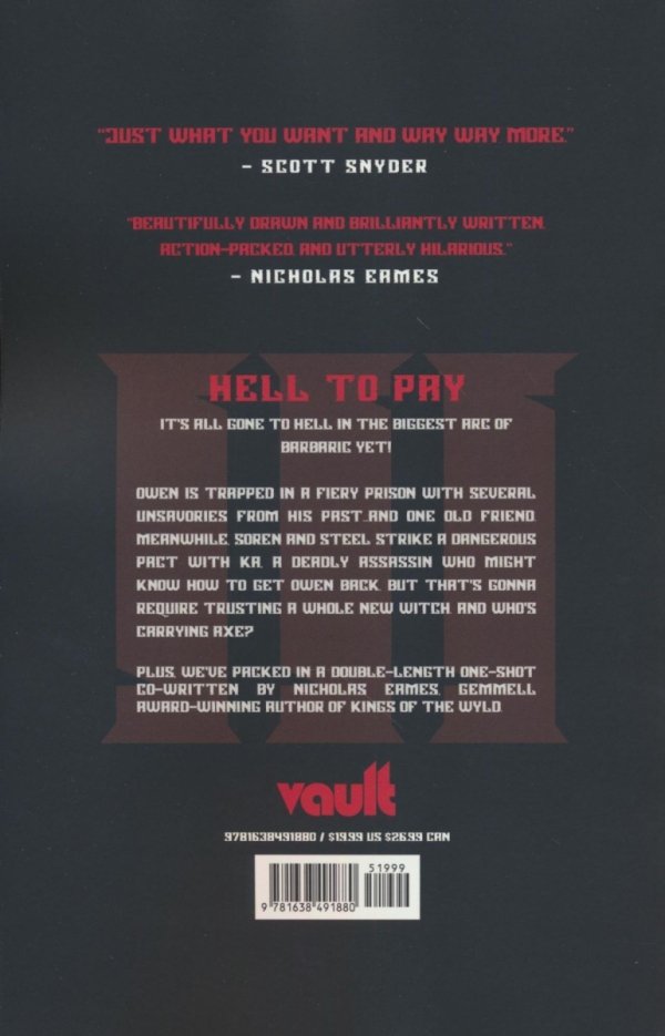 BARBARIC VOL 03 HELL TO PAY VOL 03 TP [9781638491880]