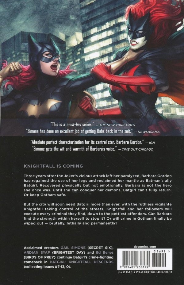 BATGIRL VOL 02 KNIGHTFALL DESCENDS TP [9781401238179]