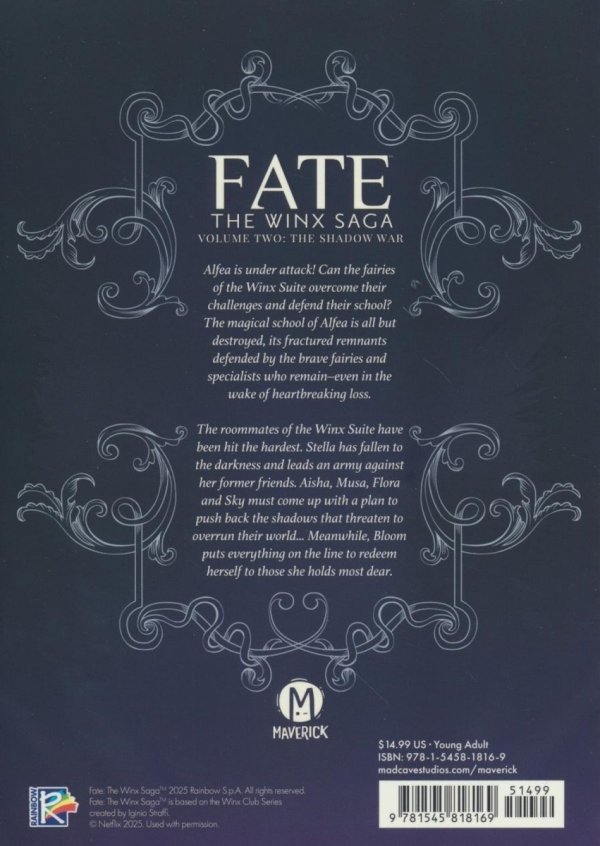 FATE THE WINX SAGA VOL 02 THE SHADOW WAR TP [9781545818169]