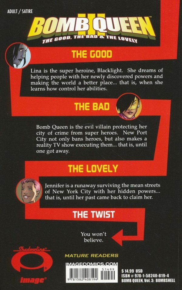 BOMB QUEEN VOL 03 BOMBSHELL THE GOOD THE BAD AND THE LOVELEY TP [9781582408194]