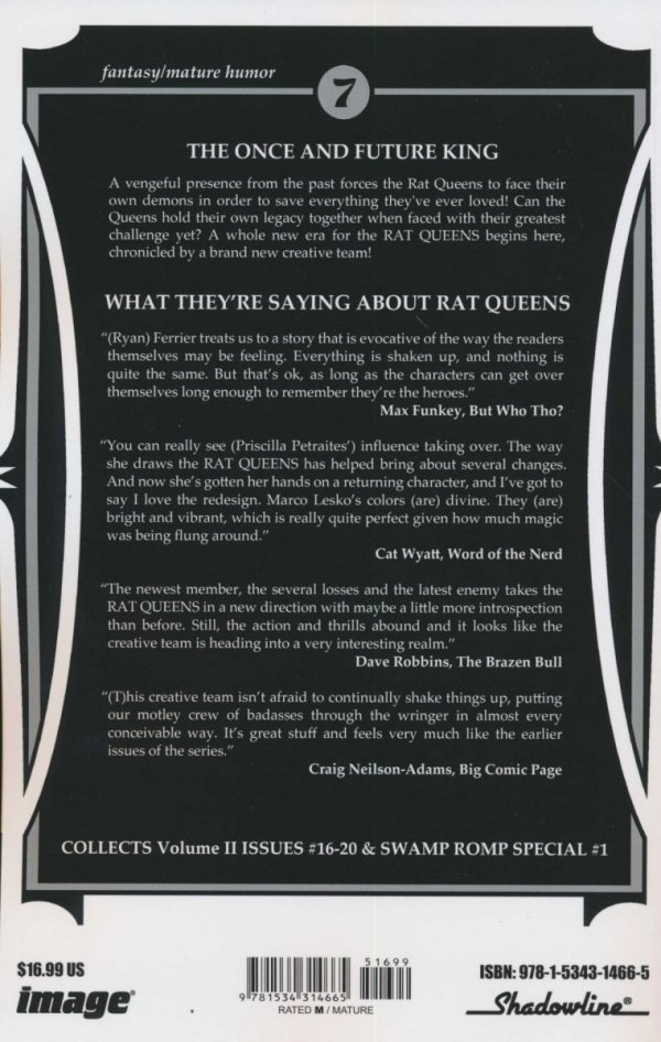 RAT QUEENS VOL 07 THE ONCE AND FUTURE KING TP [9781534314665]