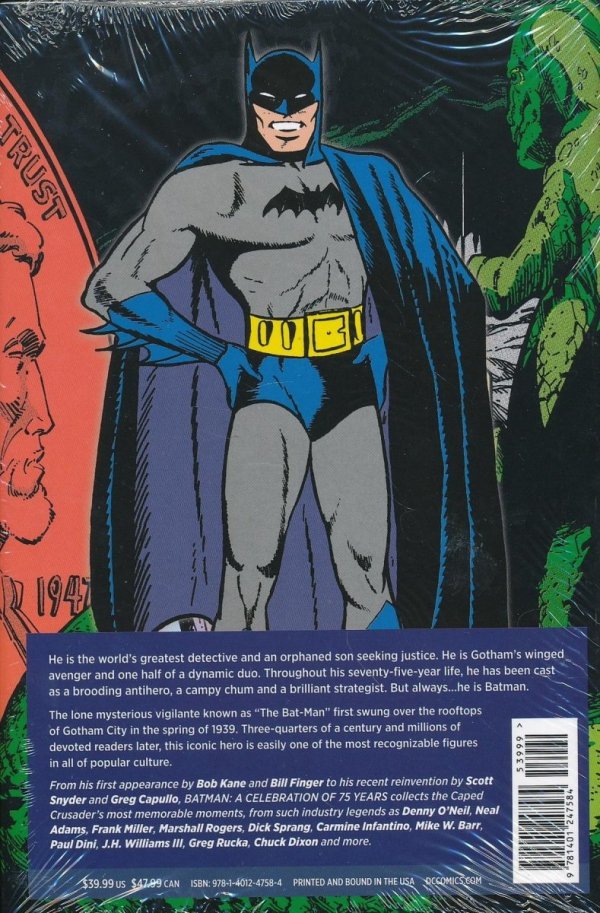 BATMAN A CELEBRATION OF 75 YEARS HC [9781401247584]
