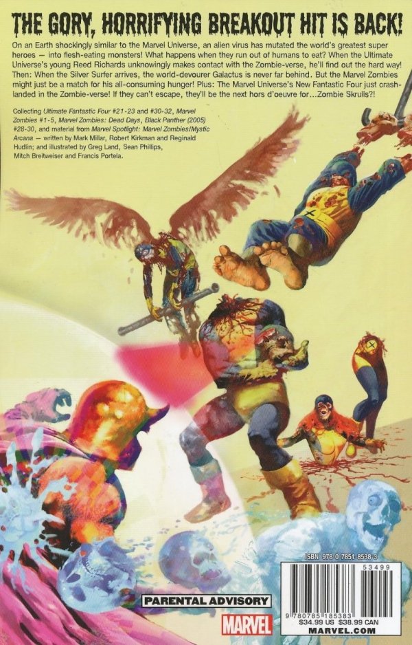 MARVEL ZOMBIES THE COMPLETE COLLECTION VOL 01 TP [9780785185383]