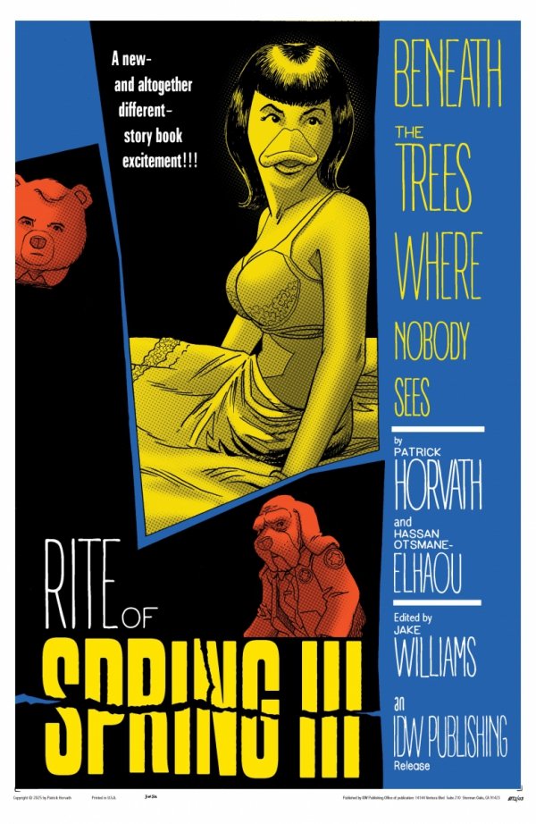 BENEATH THE TREES WHERE NOBODY SEES RITE OF SPRING #3 VARIANT B FLEECS MOVIE HOMAGE COVER [82771403432500321]