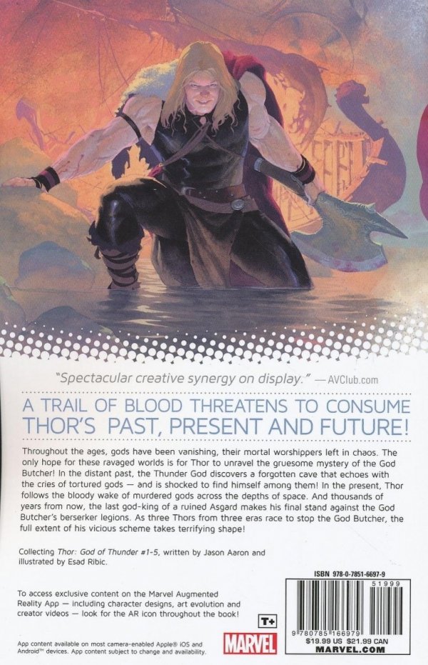 THOR GOD OF THUNDER VOL 01 THE GOD BUTCHER TP [9780785166979]