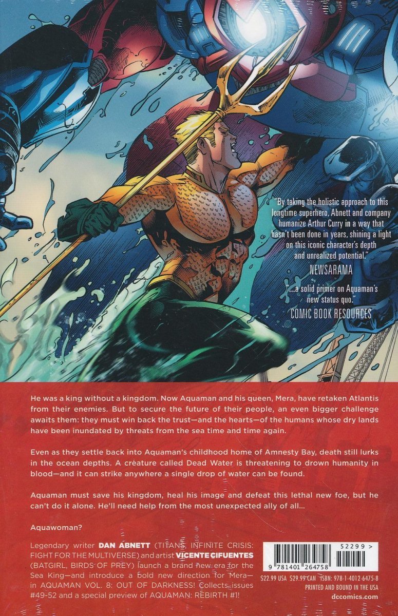 AQUAMAN VOL 08 OUT OF DARKNESS HC [9781401264758]