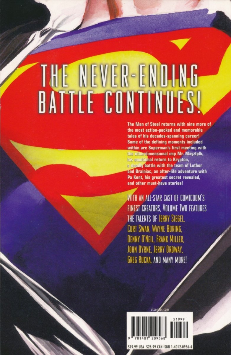 SUPERMAN THE GREATEST STORIES EVER TOLD VOL 02 SC [9781401209568]