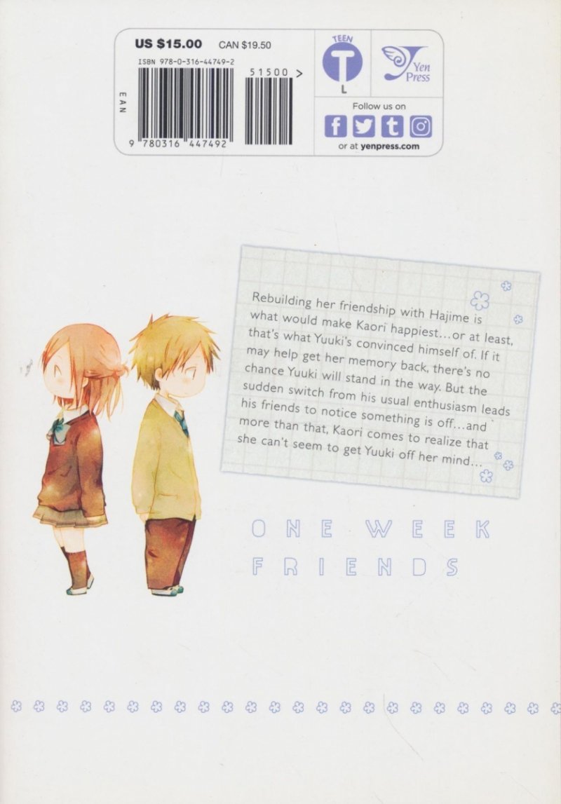 ONE WEEK FRIENDS VOL 06 GN [9780316447492]