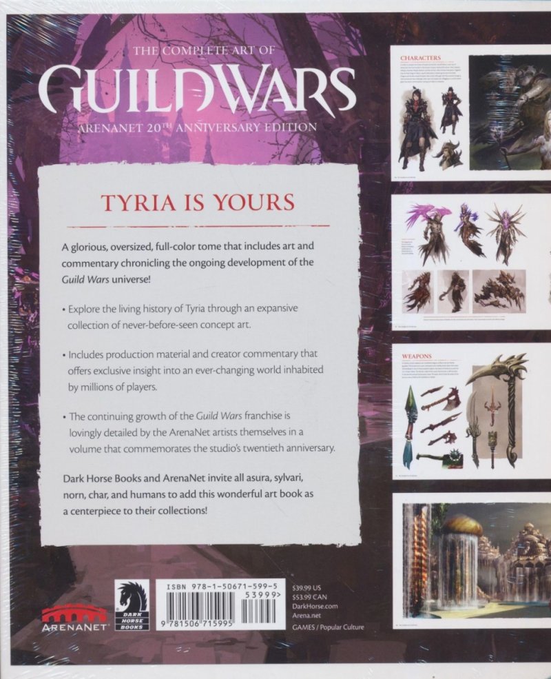 ART OF GUILD WARS COMPLETE ARENANET 20TH ANNIVERSARY EDITION HC [9781506715995]