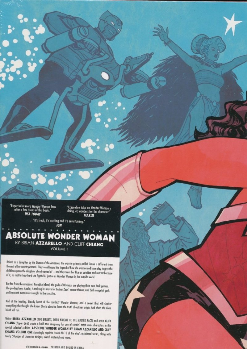 ABSOLUTE WONDER WOMAN BY BRIAN AZZARELLO AND CLIFF CHIANG VOL 01 HC [9781401268480] *SALEństwo*
