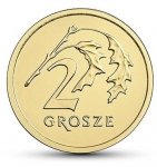 2 Grosze gr 2019 mennicze mennicza z woreczka