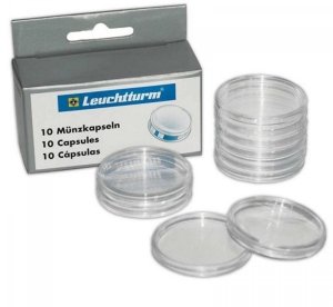 KAPSLE NA MONETY LEUCHTTURM 33 MM 10 SZT