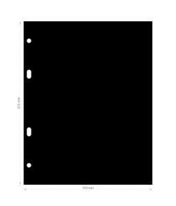 PRZEKŁADKA DO  KLASERA A5 MEDIUM 10 SZTUK CZARNA
