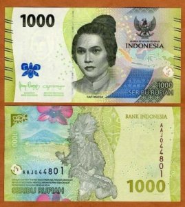 INDONEZJA Banknot 1000 Rupii 2023 UNC 