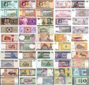 Zestaw banknotów świata UNC 