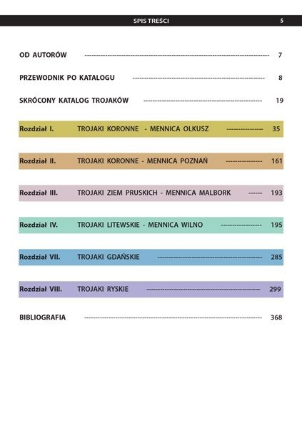 TROJAKI STEFANA BATOREGO - KATALOG PARCHIMOWICZ