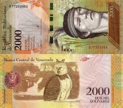 Banknot Wenezuela 2000 Bolivares 2016 UNC 