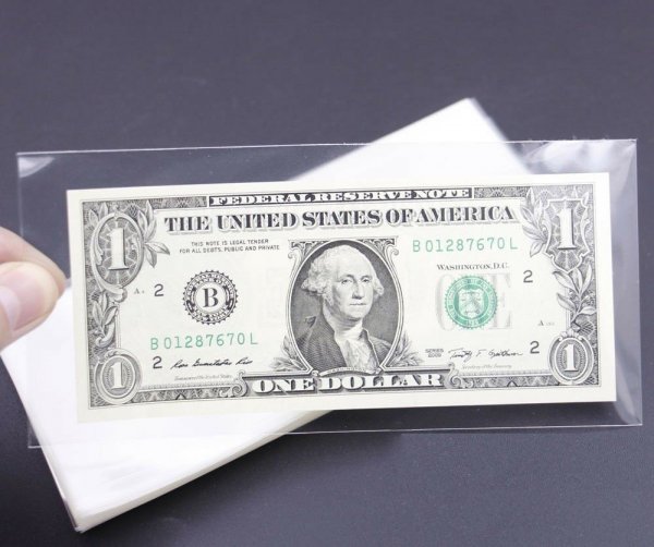 Holdery na banknoty 8,5X17,5 cm 100 szt
