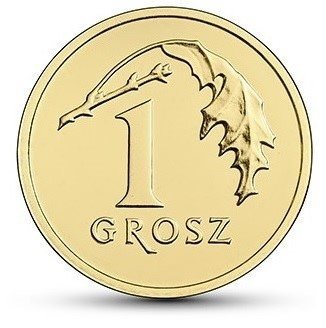 1 Grosz gr 2020 mennicza z woreczka 
