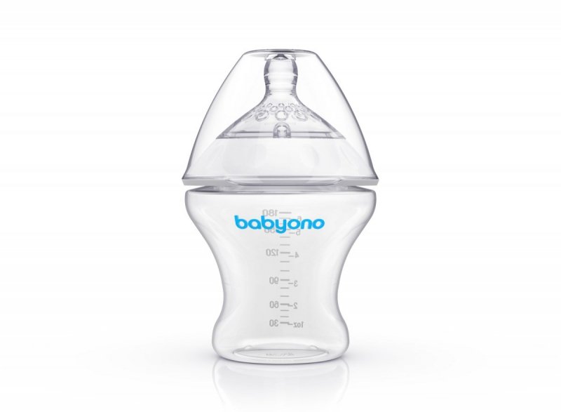Butelka antykolkowa BabyOno NATURAL SMOCZEK 250ml