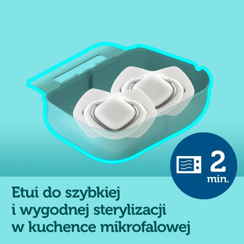 Smoczki Canpol 6-18 niebieskie 2szt