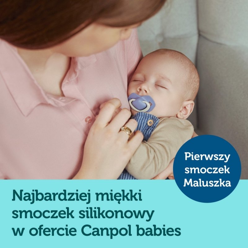 Smoczki Canpol 6-18 różowe 2szt 22/656