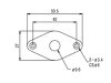 Płytka gniazda jack VPARTS Diamond VJP-004 (CR)