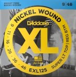 Struny D'ADDARIO XL Nickel Wound EXL125 (09-46)
